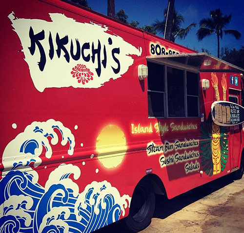 Kikuchi's Steam Bun sandwiches - Kauai Food Trucks