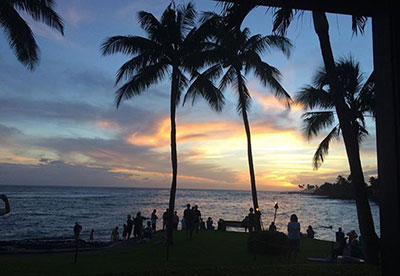 Poipu restaurant sunset views beach house kauai